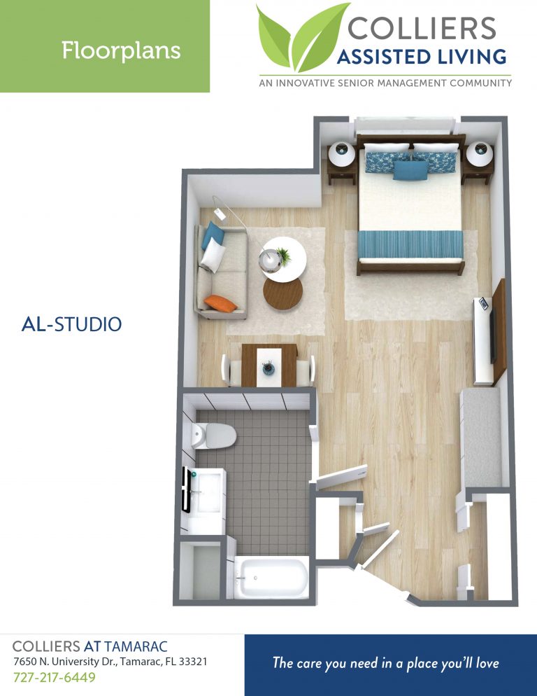 Colliers At Tamarac - AL-STUDIO Floorplan
