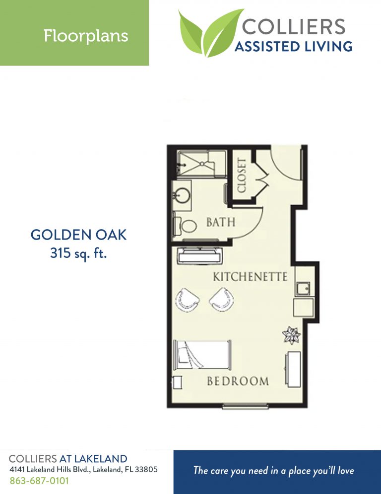Colliers at Lakeland - Golden Oak Floorplan
